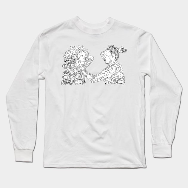 Villaneve Sketch Long Sleeve T-Shirt by CriSan